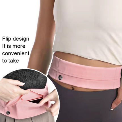 Running Waist Bag Invisible Outdoor Marathon Phone Storage Belt, Color: Black-garmade.com