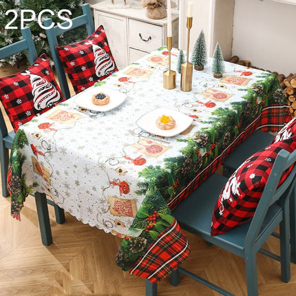 Christmas Printed Tablecloths Table Runners Christmas Tabletop Decorations 50 X 180cm(Type B)-garmade.com