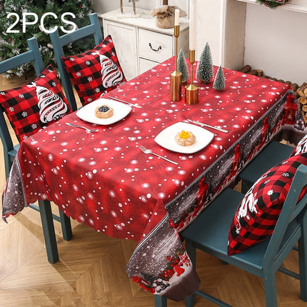 Christmas Printed Tablecloths Table Runners Christmas Tabletop Decorations 50 X 180cm(Type D)-garmade.com