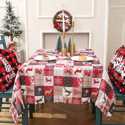 Christmas Printed Tablecloths Table Runners Christmas Tabletop Decorations 50 X 180cm(Type C)-garmade.com