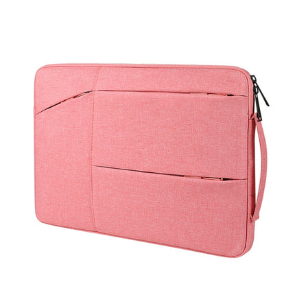 ST02 Large-capacity Waterproof Shock-absorbing Laptop Handbag, Size: 13.3 inches(Lady Pink)-garmade.com