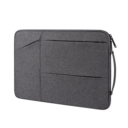 ST02 Large-capacity Waterproof Shock-absorbing Laptop Handbag, Size: 13.3 inches(Deep Sky Gray)-garmade.com