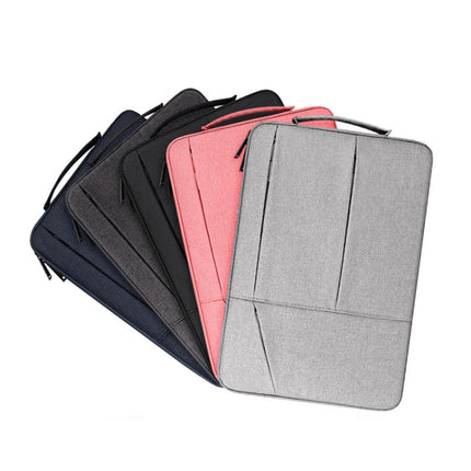 ST02 Large-capacity Waterproof Shock-absorbing Laptop Handbag, Size: 15.6 inches(Lady Pink)-garmade.com