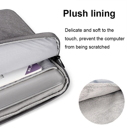 ST02 Large-capacity Waterproof Shock-absorbing Laptop Handbag, Size: 15.6 inches(Grey)-garmade.com