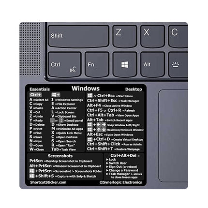 PC Reference Keyboard Shortcut Sticker Adhesive For PC Laptop Desktop(For Mac)-garmade.com