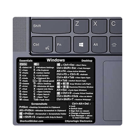 5 PCS PC Reference Keyboard Shortcut Sticker Adhesive for PC Laptop Desktop(For Window Colored)-garmade.com