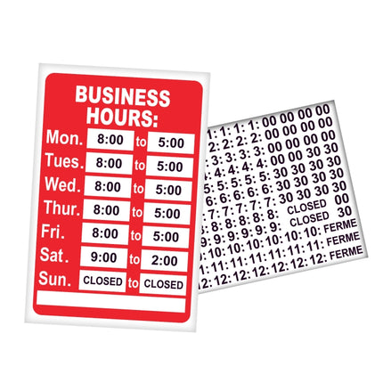 Company Shop Coffee Business Premises Business Hours Sticker-garmade.com