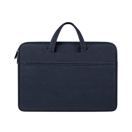 ST01 Large-Capacity Waterproof Shock-Absorbing Laptop Handbag, Size: 13.3 inches(Navy Blue)-garmade.com