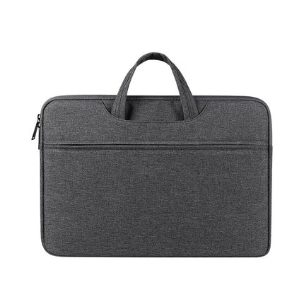 ST01 Large-Capacity Waterproof Shock-Absorbing Laptop Handbag, Size: 13.3 inches(Deep Sky Gray)-garmade.com
