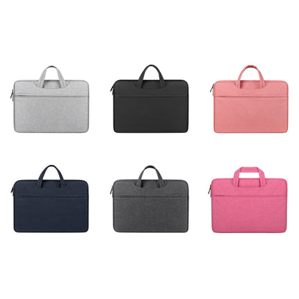 ST01 Large-Capacity Waterproof Shock-Absorbing Laptop Handbag, Size: 14.1-15.4 inches(Lady Pink)-garmade.com
