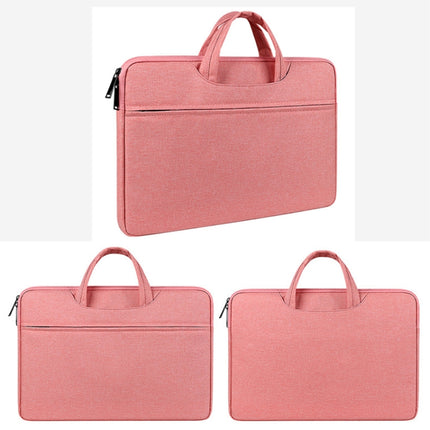 ST01 Large-Capacity Waterproof Shock-Absorbing Laptop Handbag, Size: 15.6 inches(Lady Pink)-garmade.com