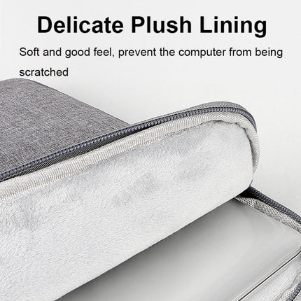 ST01 Large-Capacity Waterproof Shock-Absorbing Laptop Handbag, Size: 15.6 inches(Grey)-garmade.com