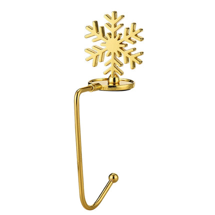 Christmas Decorative Hook Cartoon Christmas Hanger, Spec: Gold Snowflake-garmade.com