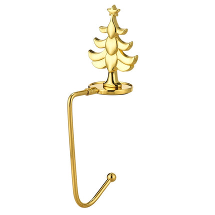 Christmas Decorative Hook Cartoon Christmas Hanger, Spec: Gold Tree-garmade.com