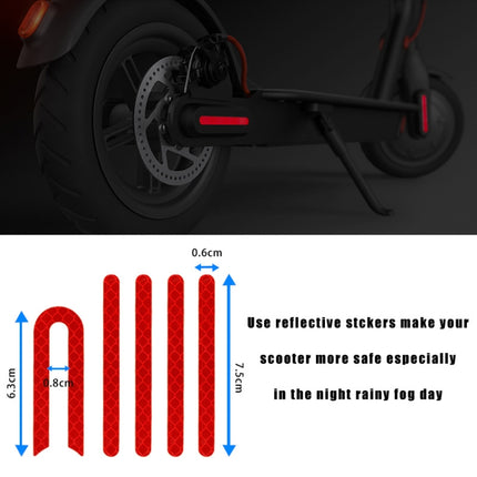 X0259 Electrical Scooter Rear Fender Shock Absorber Bracket Cover For Xiaomi Mijia M365(Red)-garmade.com