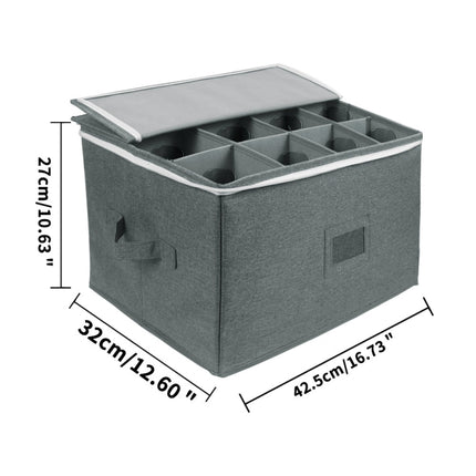Collapsible Goblet Storage Box With Lid-garmade.com