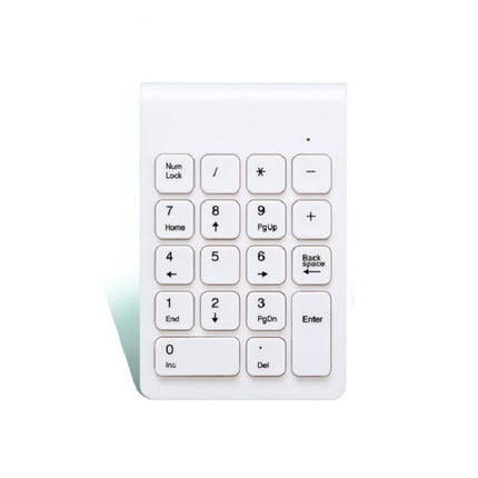 Mini 2.4G Wireless Numeric Keypad(White)-garmade.com