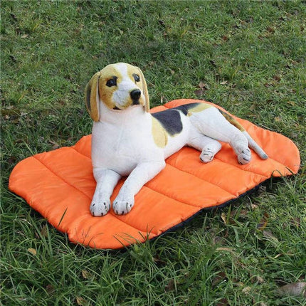 Pet Outdoor Waterproof Cushion Camping Cats And Dog Sleeping Pad, Size: Small 80x70cm(Orange)-garmade.com