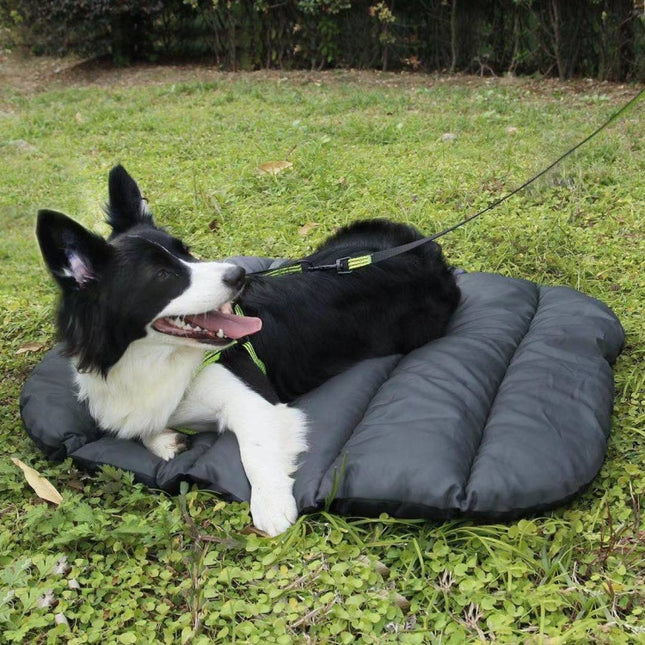 Pet Outdoor Waterproof Cushion Camping Cats And Dog Sleeping Pad, Size: Large 110x76cm(Grey)-garmade.com