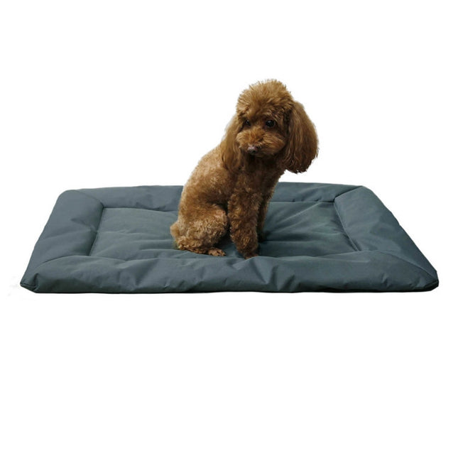 Outdoor Camping Foldable Pet Sleeping Pad 600D Oxford Cloth Waterproof Dog Pad(Grey)-garmade.com
