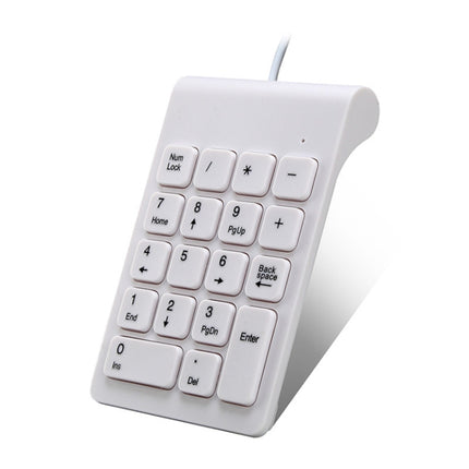 Laptop Wired Digital Mini USB Keyboard(White)-garmade.com