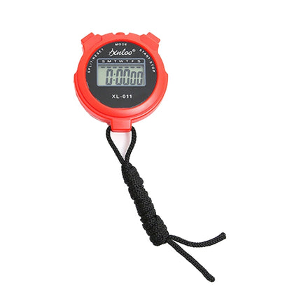 XINLOO XL-011 Display Single Memory Stopwatch Running Fitness Training Electronic Timer(Red)-garmade.com