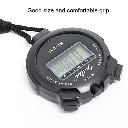 XINLOO XL-011 Display Single Memory Stopwatch Running Fitness Training Electronic Timer(Black)-garmade.com