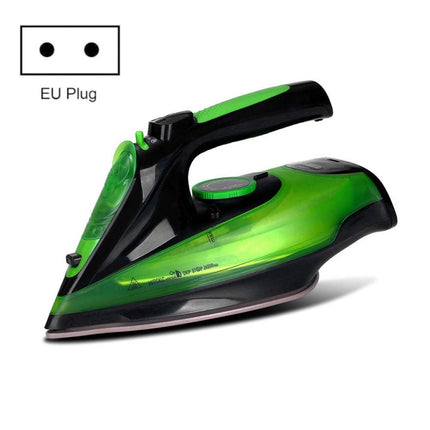 2400W Household Wireless Iron Handheld Steam Iron Garment Steamer,EU Plug(Green)-garmade.com