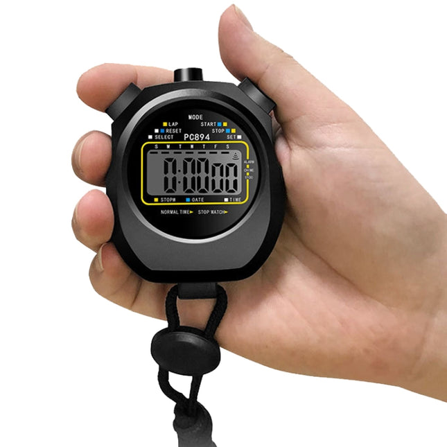 PC894 Electronic Stopwatch Timer Sports Fitness Training Referee Stopwatch-garmade.com