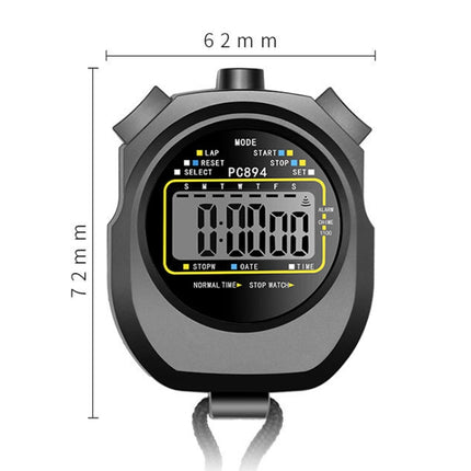 PC894 Electronic Stopwatch Timer Sports Fitness Training Referee Stopwatch-garmade.com