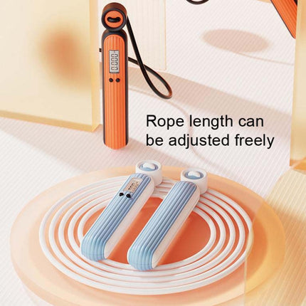 Fitness Sport Intelligent Electronic Counting Skipping Rope, Style: Long Rope (Blue)-garmade.com