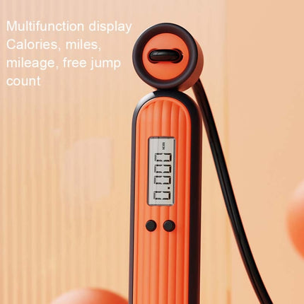 Fitness Sport Intelligent Electronic Counting Skipping Rope, Style: Small Ball Dual Use (Carmine)-garmade.com