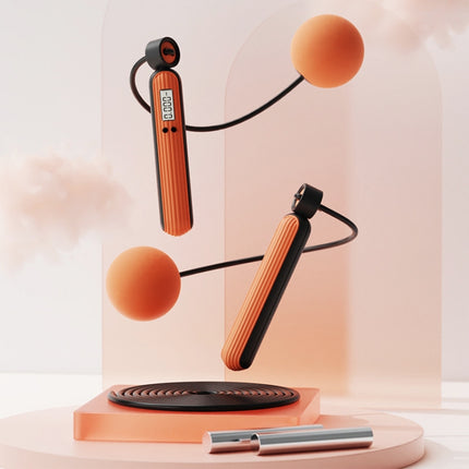 Fitness Sport Intelligent Electronic Counting Skipping Rope, Style: Load Big Ball Dual Use (Orange)-garmade.com