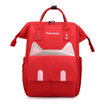 Maternity Bottle Diaper Storage Large Capacity Backpack Mummy Bag(Red)-garmade.com