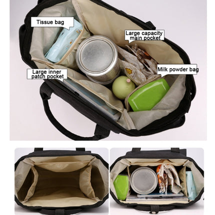 Maternity Bottle Diaper Storage Large Capacity Backpack Mummy Bag(Bear Blue)-garmade.com