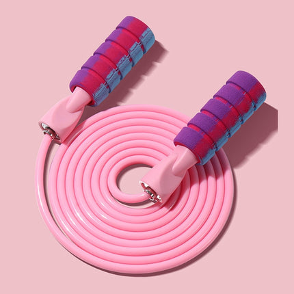 H8010 Weight Bearing Rope Skipping Fitness Equipment(PVC Rope Pink)-garmade.com