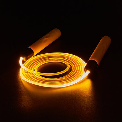 Glowing Skipping Rope Fitness Exercise Student Racing Training(Yellow)-garmade.com