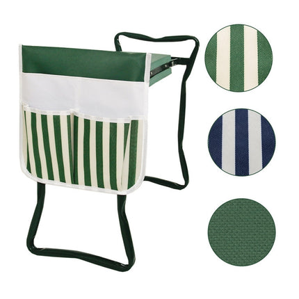 MTP-635 Gardening Bench Cart Tool Storage Bag(Green Beige Stitching)-garmade.com