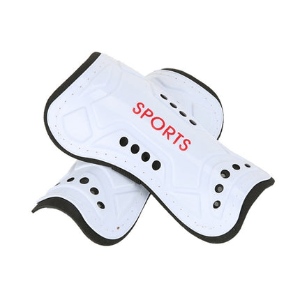 2 Pairs Football Shin Pads Professional Game Training Sports Knee Pads, Color: HTB02 White L-garmade.com