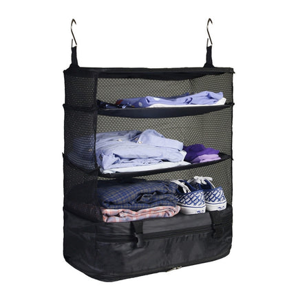 MTP-780 Large Capacity Small Foldable Travel Clothes Storage Bag(Black)-garmade.com