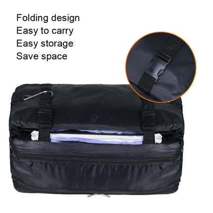 MTP-780 Large Capacity Small Foldable Travel Clothes Storage Bag(Black)-garmade.com