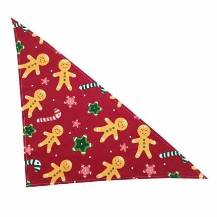 3 PCS Dog Saliva Towel Pet Triangle Bib(Christmas 1)-garmade.com