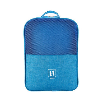 Multifunctional Travel Shoe Storage Bag Portable Multi-layer Shoe Box(Sky Blue)-garmade.com
