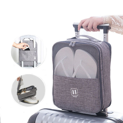 Multifunctional Travel Shoe Storage Bag Portable Multi-layer Shoe Box(Sky Blue)-garmade.com