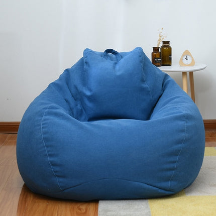 Lazy Sofa Bean Bag Chair Fabric Cover, Size: 90x110cm(Royal Blue)-garmade.com