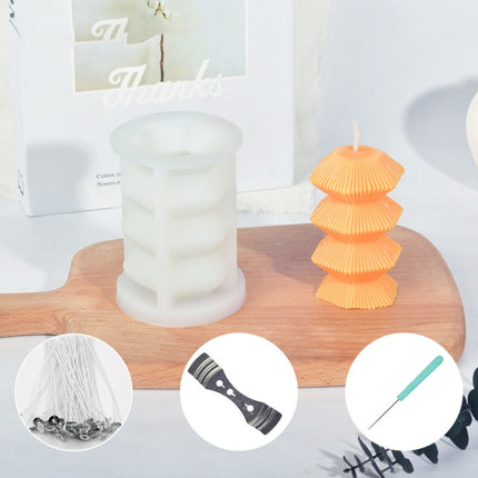 Geometric Scented Candle Silicone Mold, Specification: LZ-394+Tool Set-garmade.com