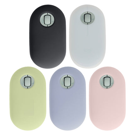 2 PCS Silicone Dustproof Wireless Mouse Protective Case For Logitech Pebble(Matcha Green)-garmade.com