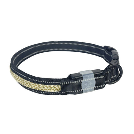 LED Rechargeable Wear-resistant and Waterproof Pet Lighting Collar, Size: XS(Black)-garmade.com