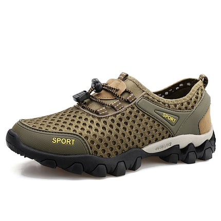 ENLEN&BENNA 8801 Men Sneakers Breathable Outdoor Casual Shoes, Size: 41(Khaki)-garmade.com