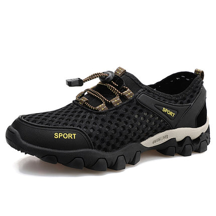 ENLEN&BENNA 8801 Men Sneakers Breathable Outdoor Casual Shoes, Size: 44(Black)-garmade.com